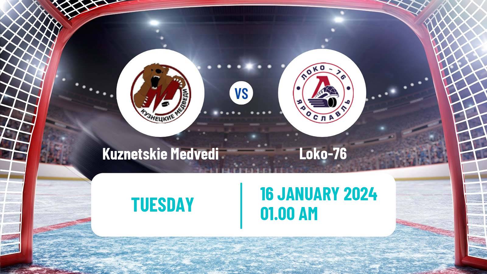 Hockey MHL Kuznetskie Medvedi - Loko-76