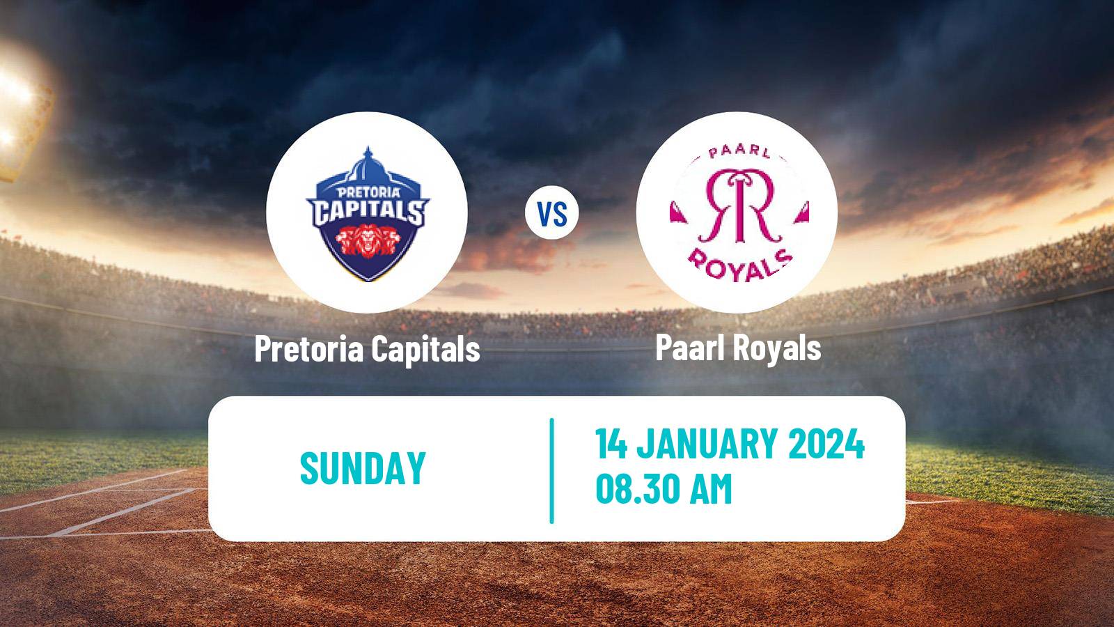 Cricket South African SA20 Pretoria Capitals - Paarl Royals