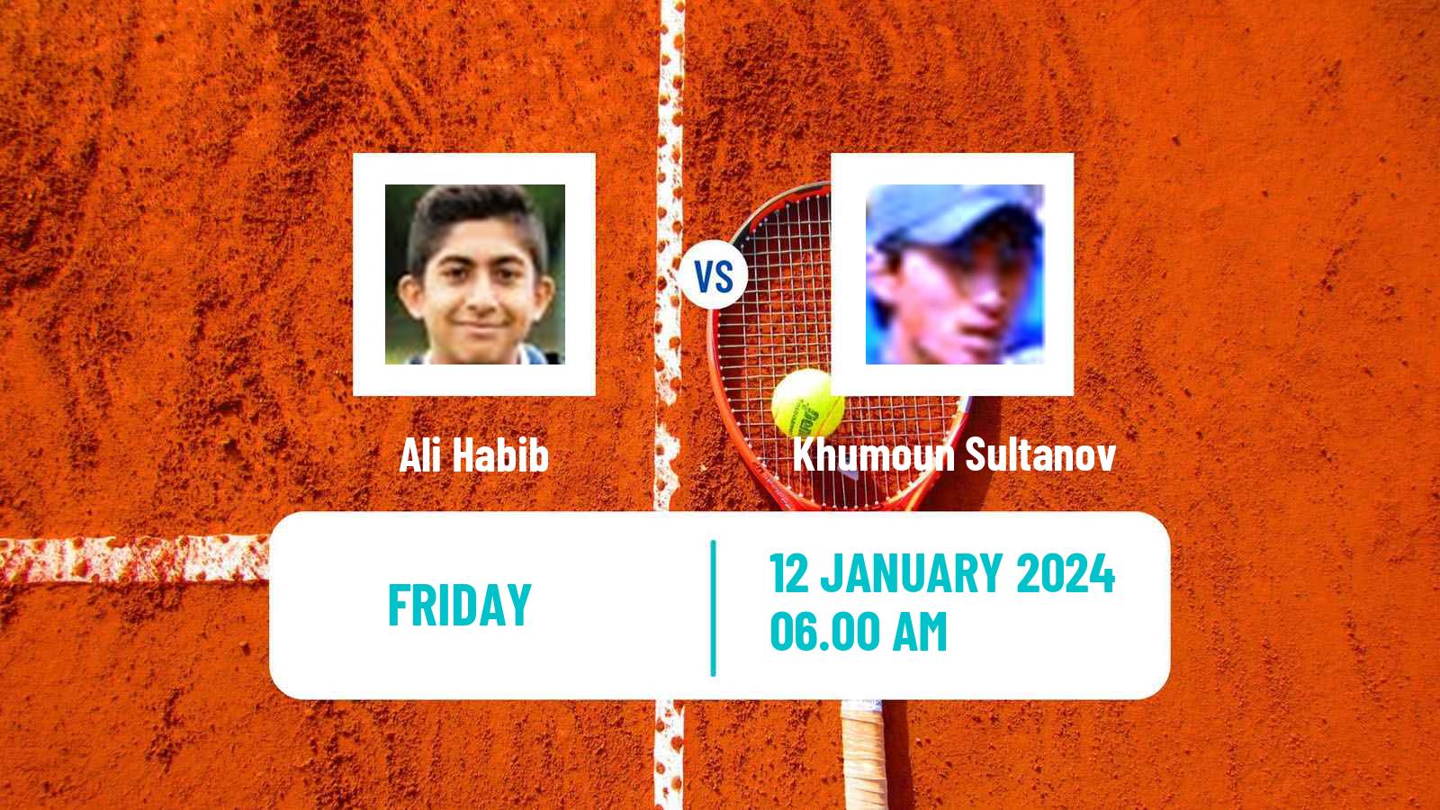 Tennis ITF M15 Doha Men Ali Habib - Khumoun Sultanov