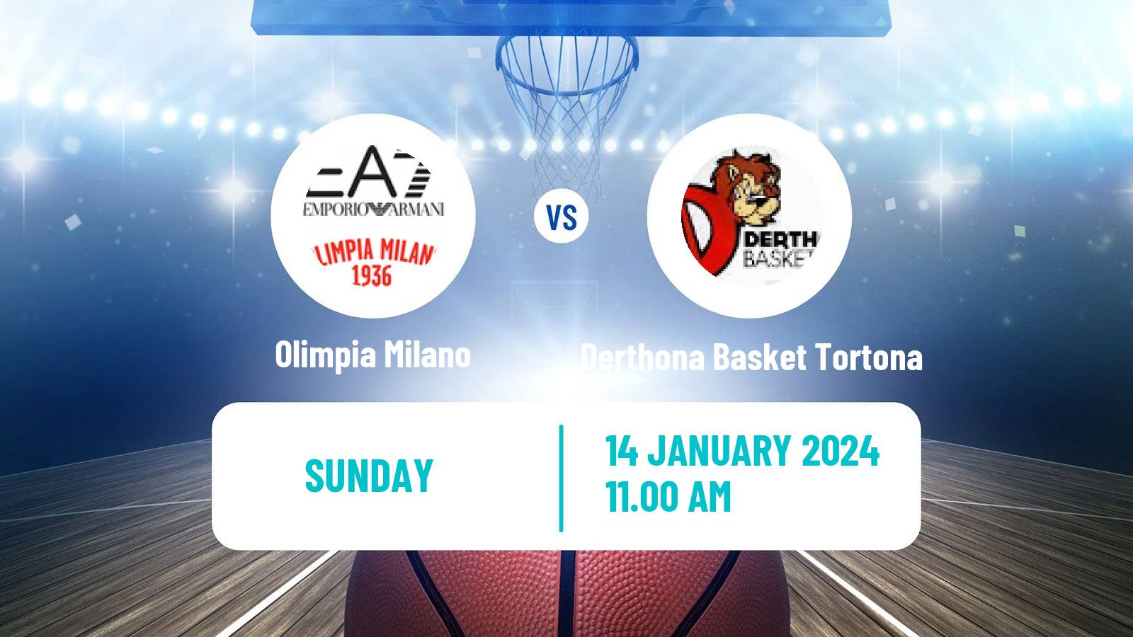 Basketball Italian Lega A Basketball Olimpia Milano - Derthona Basket Tortona