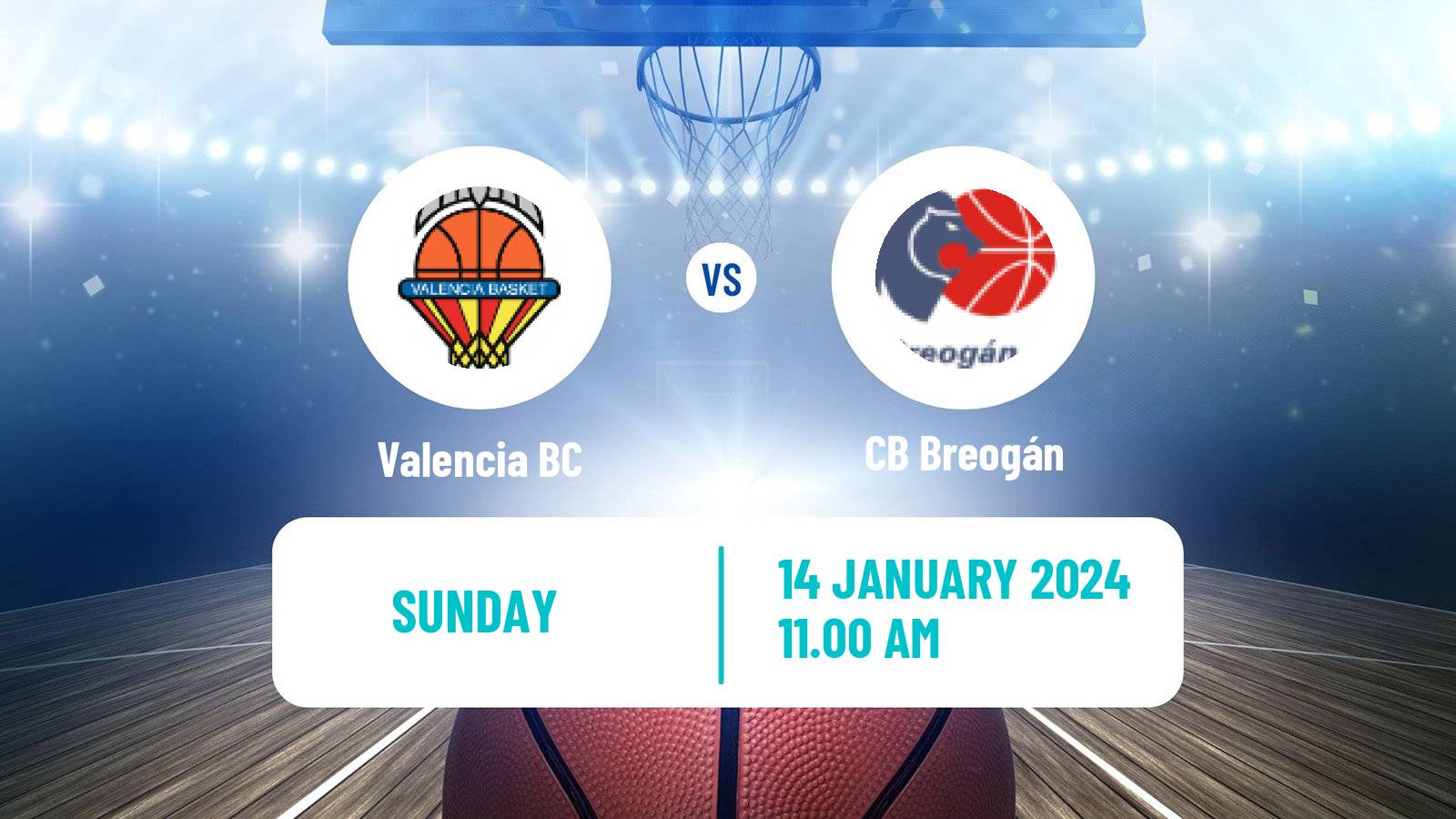 Basketball Spanish ACB League Valencia - CB Breogán