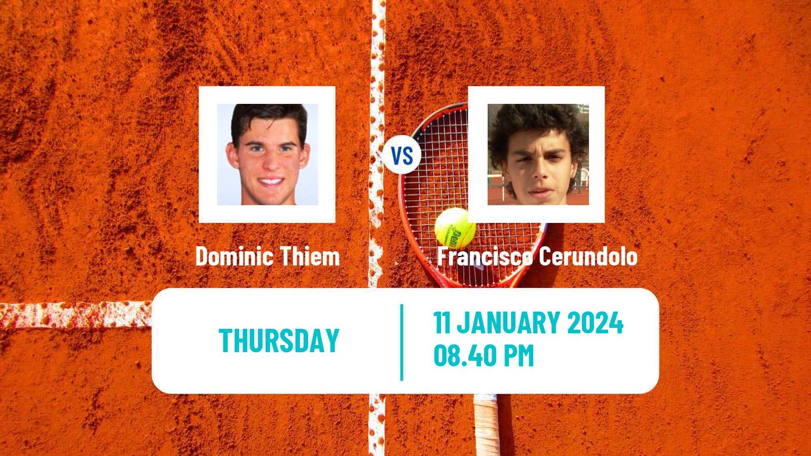 Tennis Exhibition Others Matches Tennis Men Dominic Thiem - Francisco Cerundolo