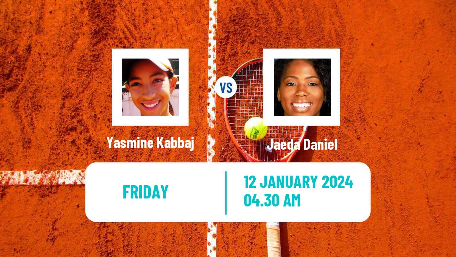 Tennis ITF W15 Fort De France Women Yasmine Kabbaj - Jaeda Daniel