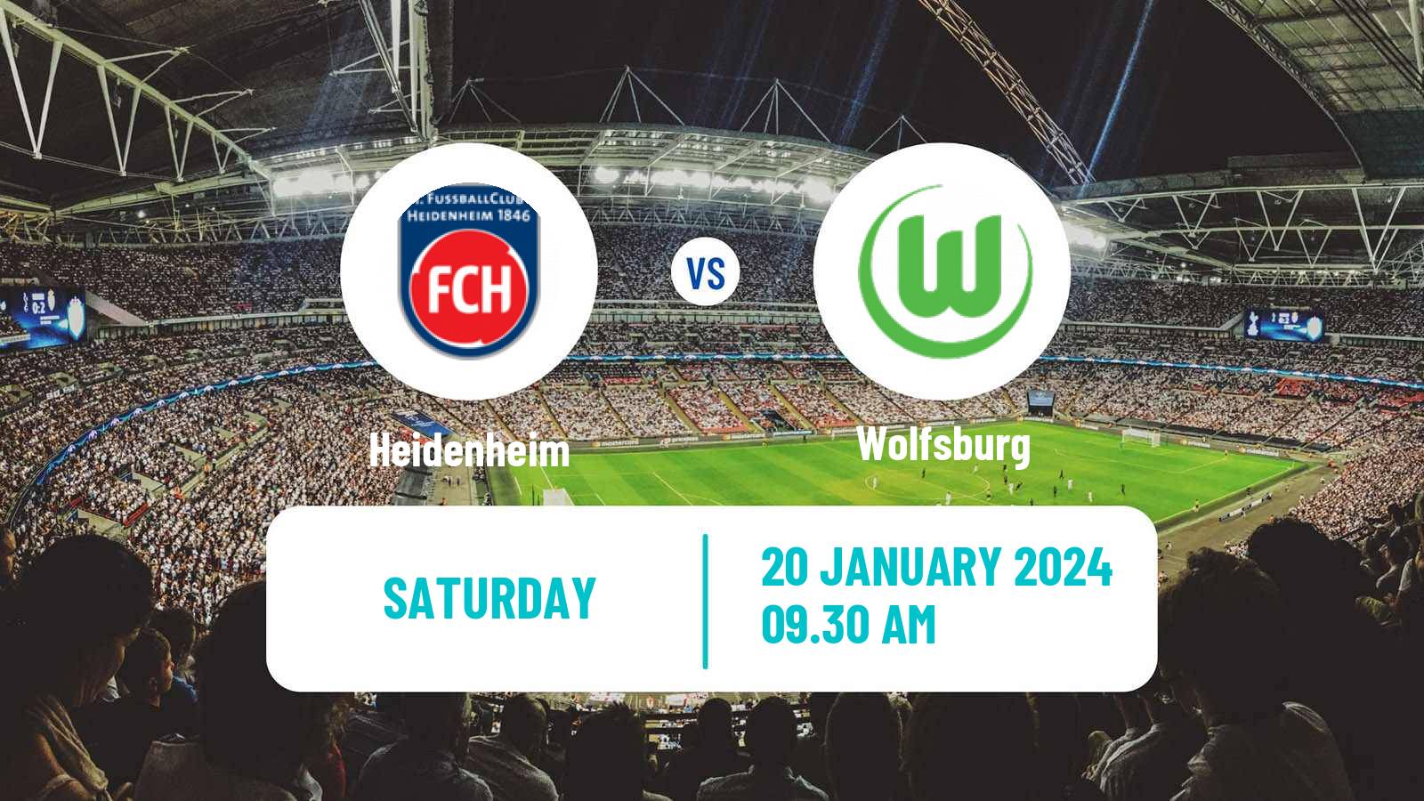Soccer German Bundesliga Heidenheim - Wolfsburg