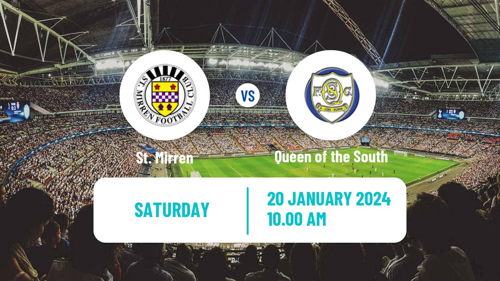 Soccer Scottish Cup St. Mirren - Queen of the South