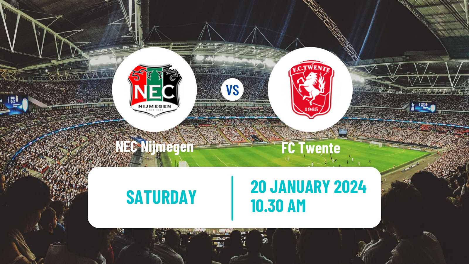 Soccer Dutch Eredivisie NEC Nijmegen - Twente