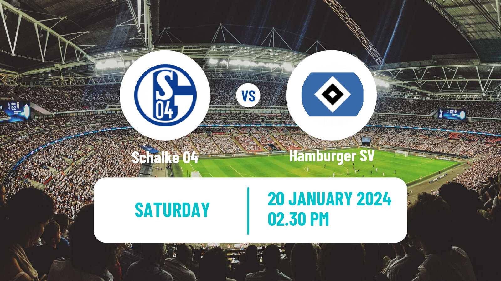 Soccer German 2 Bundesliga Schalke 04 - Hamburger SV