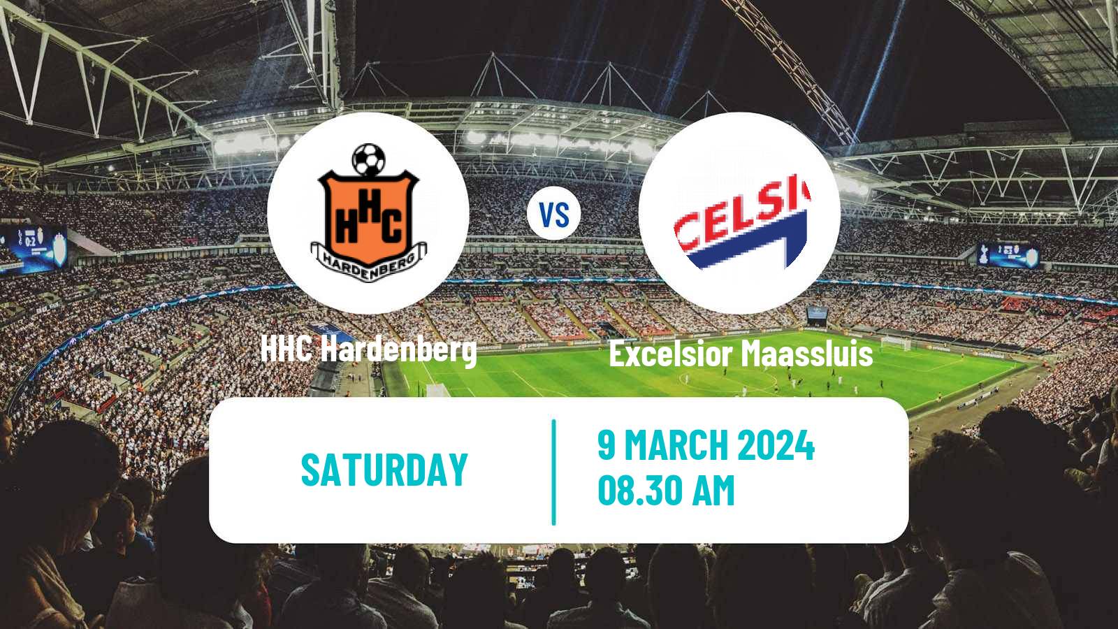 Soccer Dutch Tweede Divisie HHC Hardenberg - Excelsior Maassluis