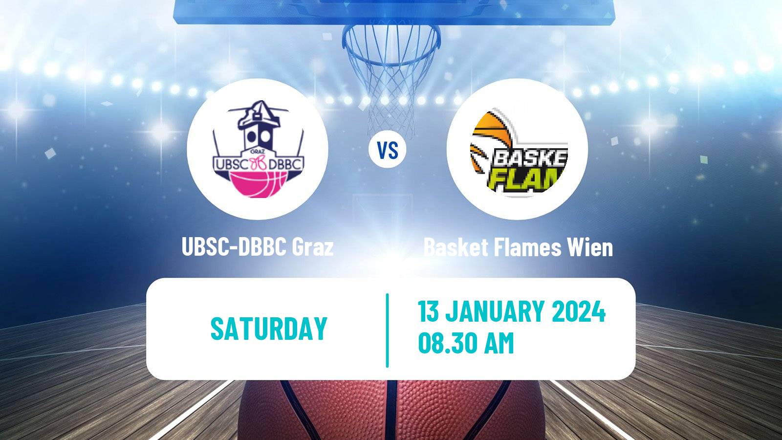 Basketball Austrian Basketball Superliga Women UBSC-DBBC Graz - Basket Flames Wien