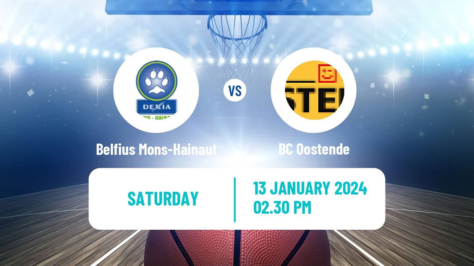 Basketball BNXT League Belfius Mons-Hainaut - Oostende