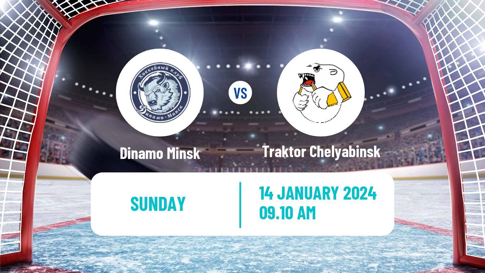 Hockey KHL Dinamo Minsk - Traktor Chelyabinsk