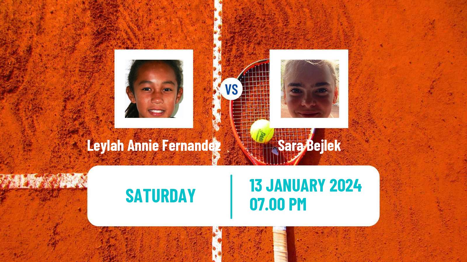 Tennis WTA Australian Open Leylah Annie Fernandez - Sara Bejlek