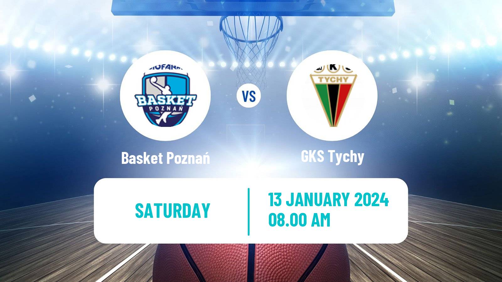 Basketball Polish 1 Liga Basketball Basket Poznań - GKS Tychy