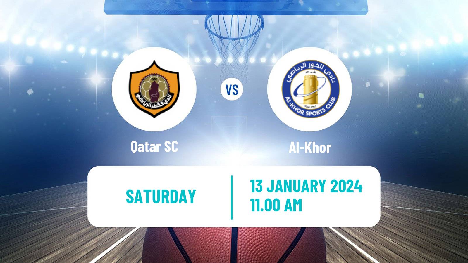 Basketball Qatar Basketball League Qatar SC - Al-Khor