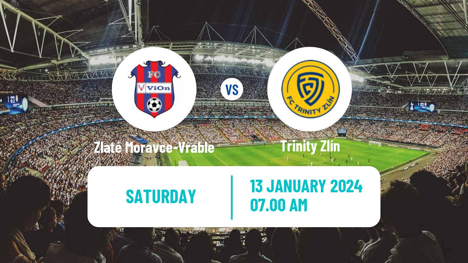 Soccer Czech Tipsport Liga Zlaté Moravce-Vrable - Trinity Zlín