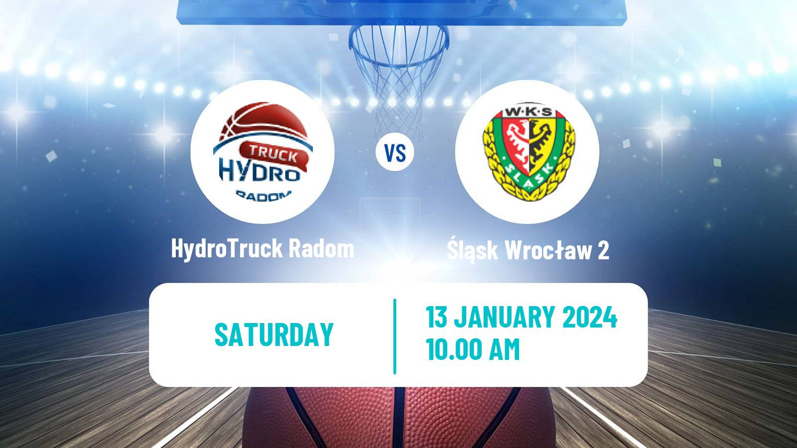 Basketball Polish 1 Liga Basketball HydroTruck Radom - Śląsk Wrocław 2
