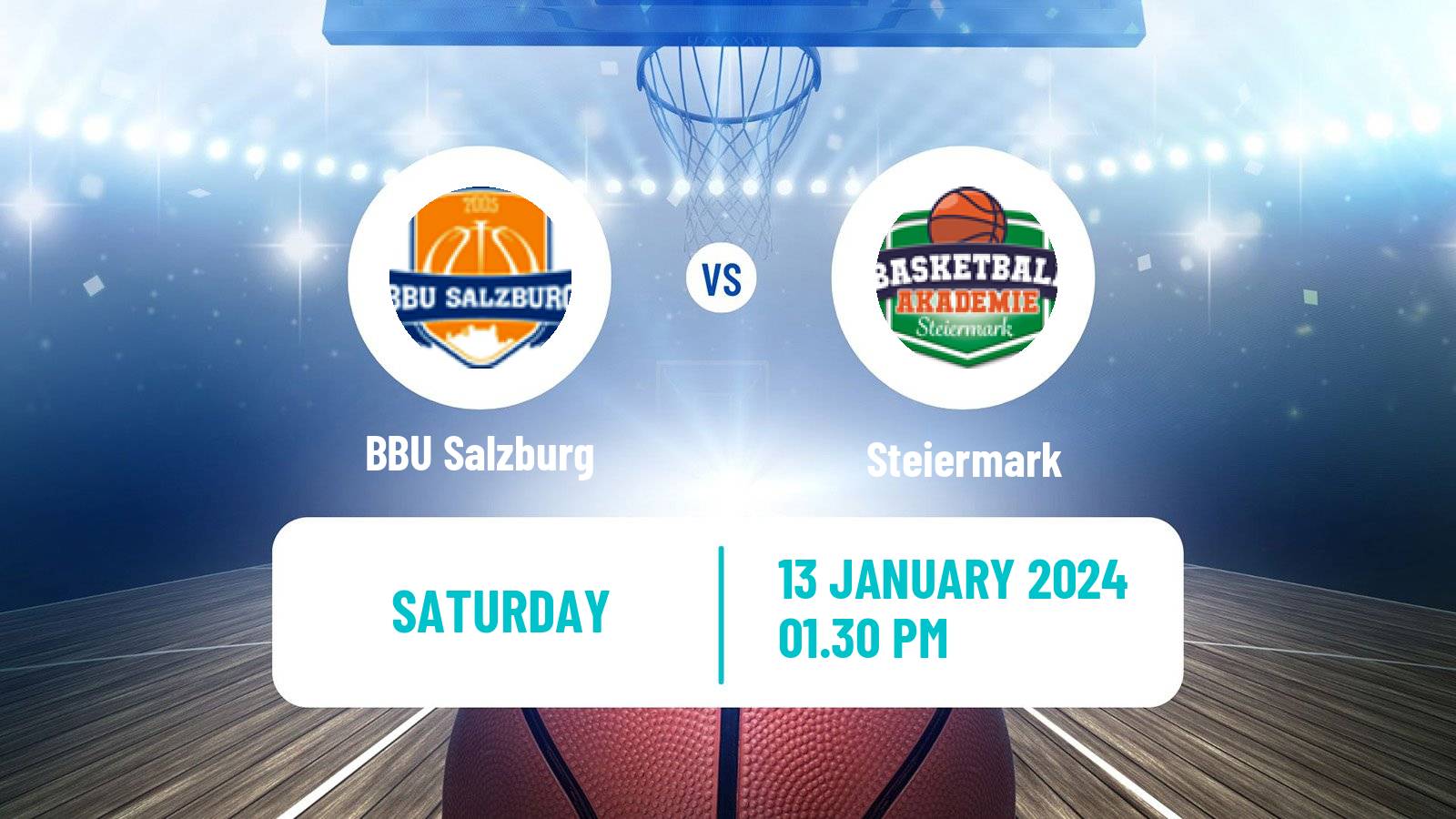 Basketball Austrian Zweite Liga Basketball BBU Salzburg - Steiermark