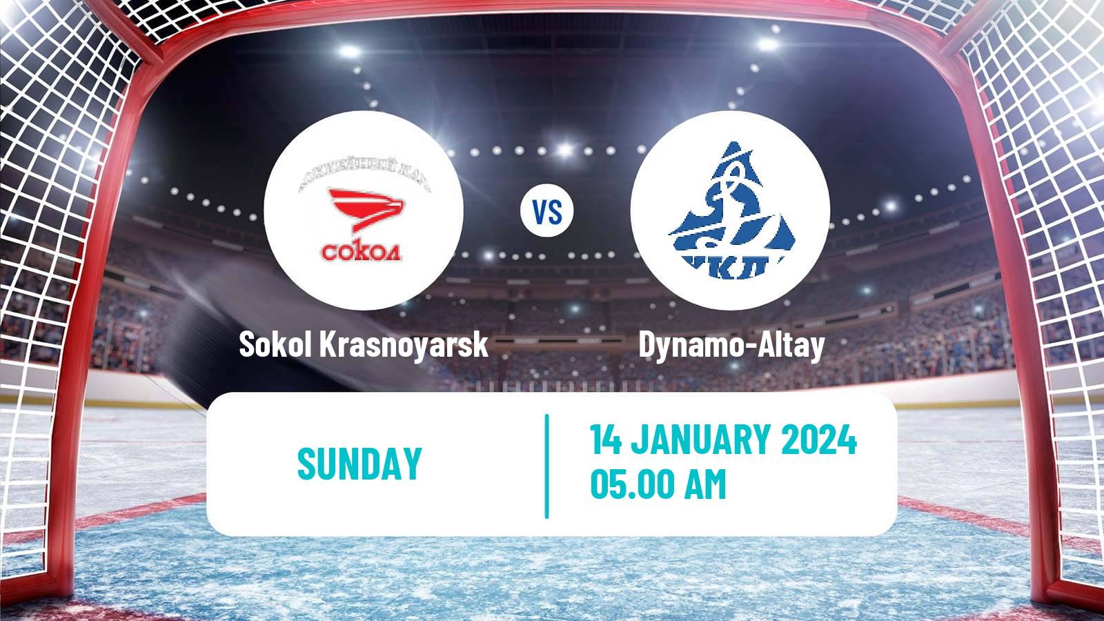 Hockey VHL Sokol Krasnoyarsk - Dynamo-Altay