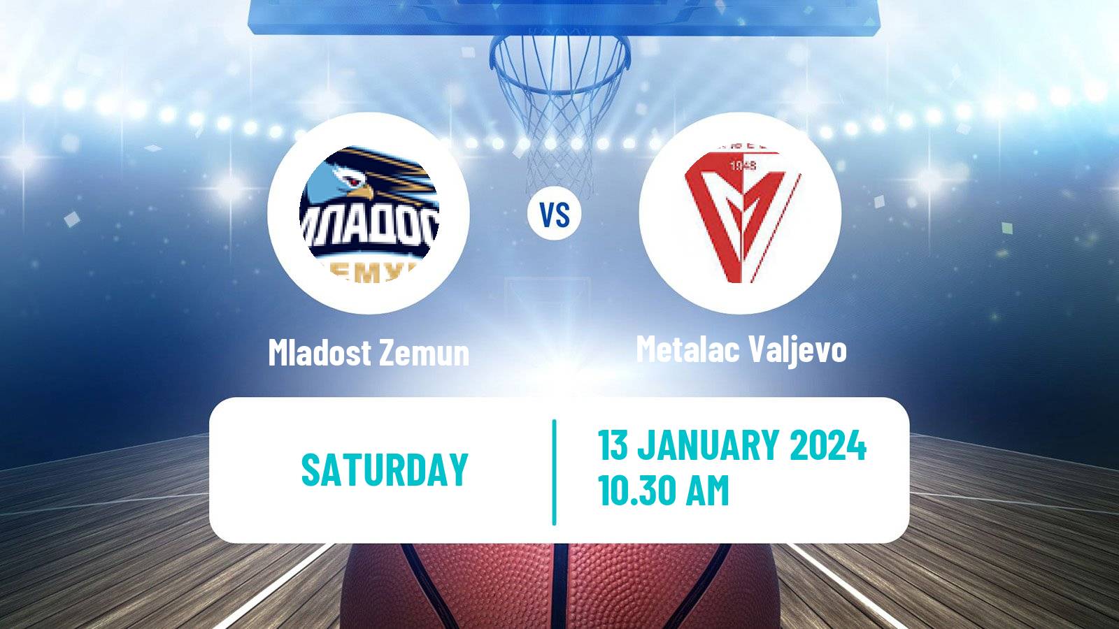 Basketball Serbian First League Basketball Mladost Zemun - Metalac Valjevo