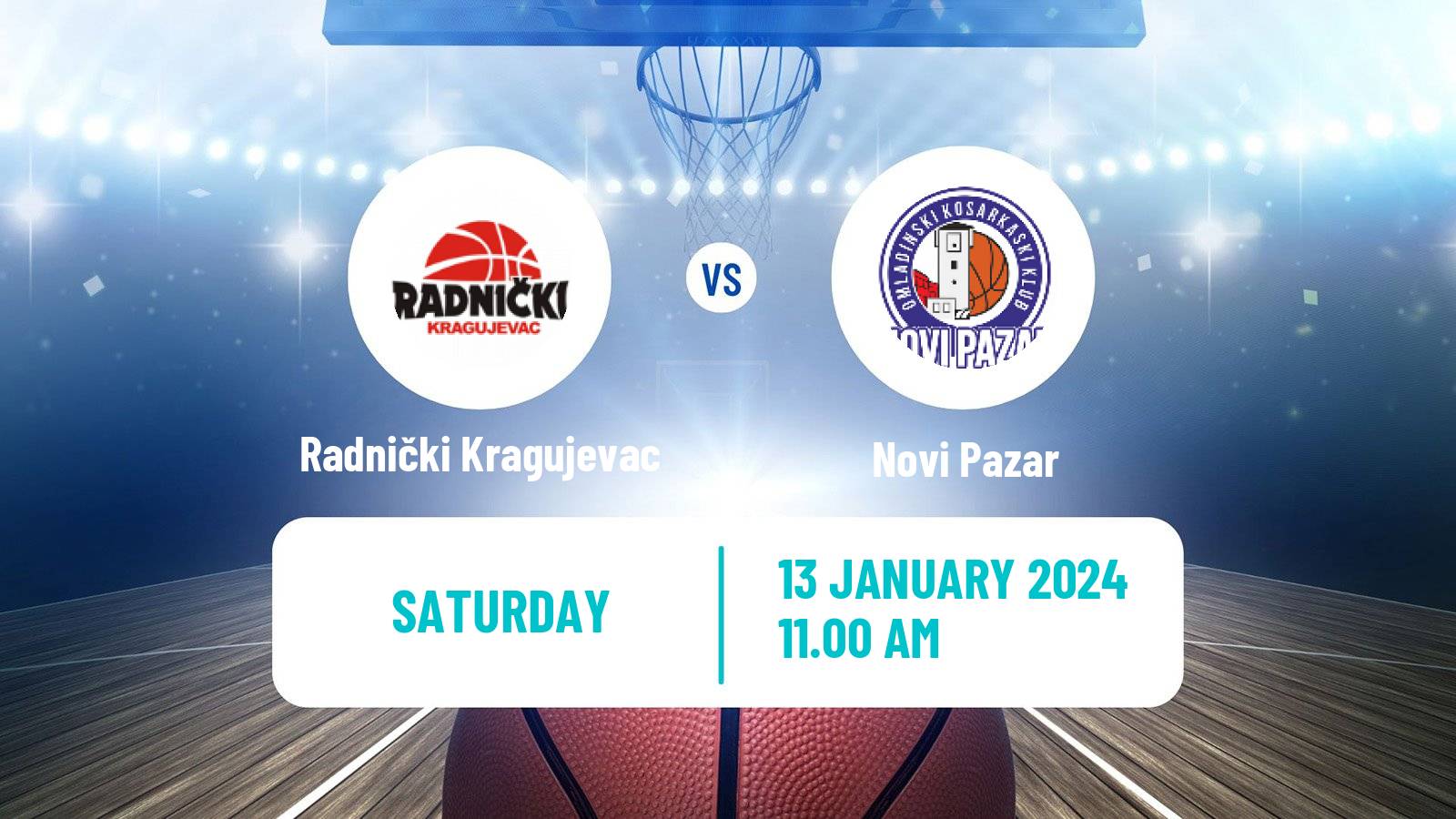 Basketball Serbian First League Basketball Radnički Kragujevac - Novi Pazar