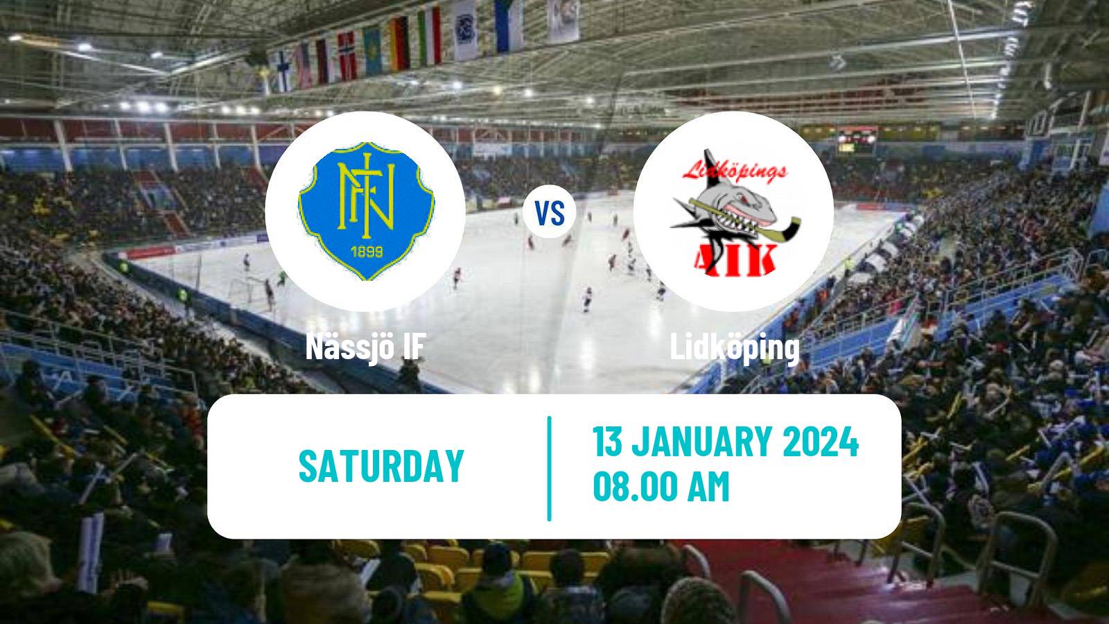 Bandy Swedish Allsvenskan Bandy Nässjö - Lidköping