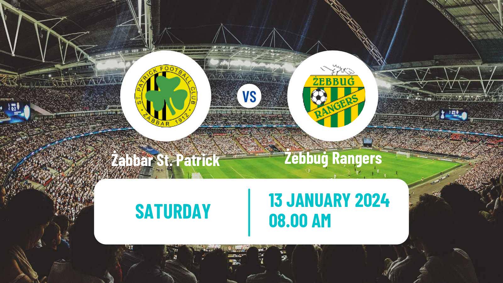 Soccer Maltese FA Trophy Żabbar St. Patrick - Żebbuġ Rangers