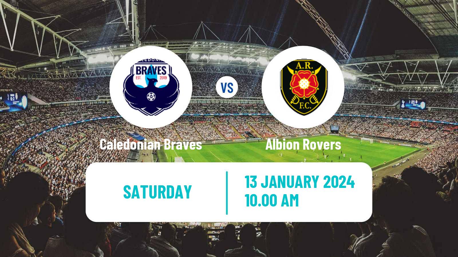 Soccer Scottish Lowland League Caledonian Braves - Albion Rovers
