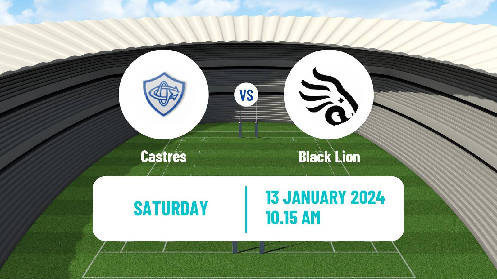 Rugby union Challenge Cup Rugby Castres - Black Lion