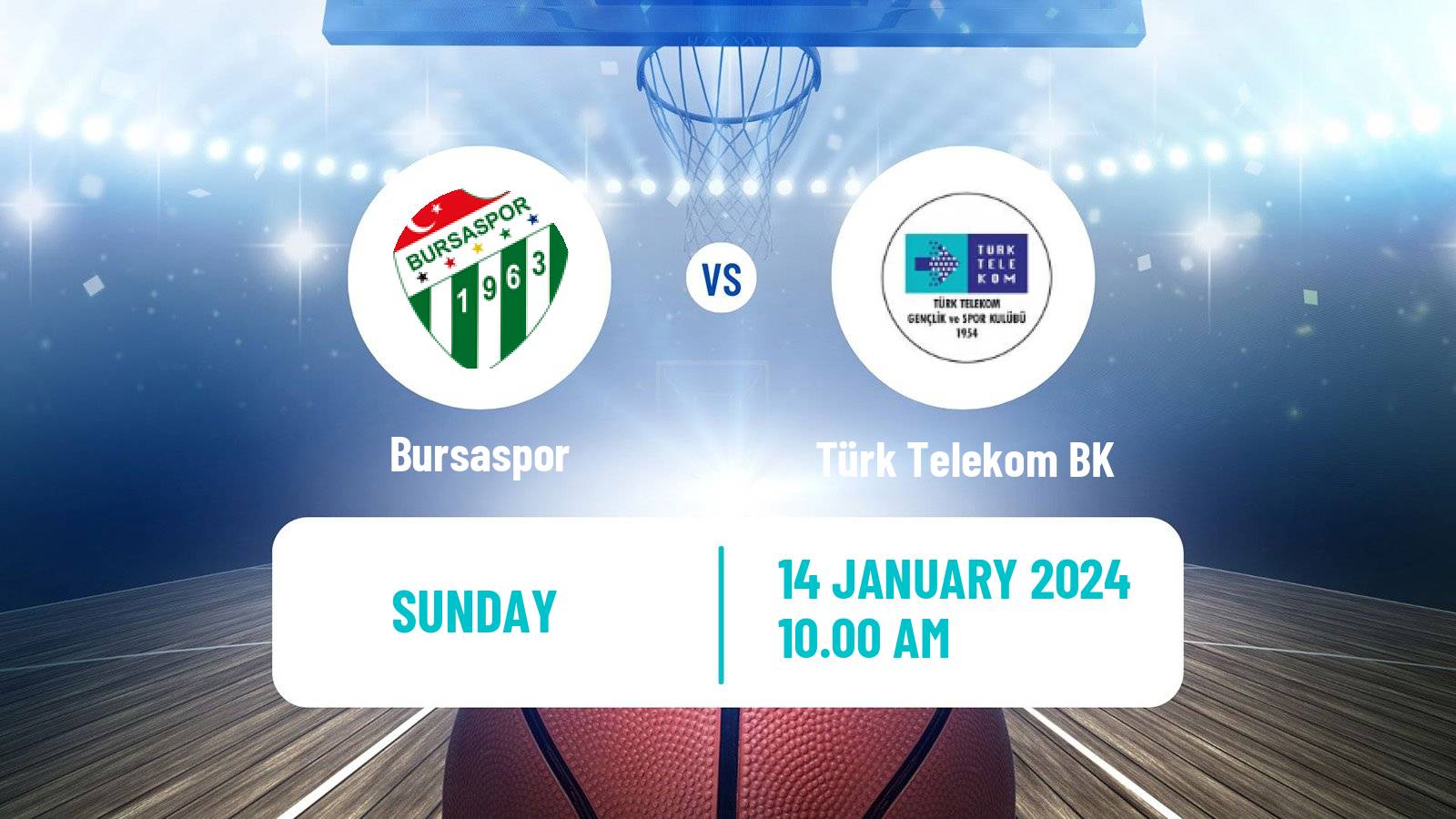 Basketball Turkish Basketball Super Ligi Bursaspor - Türk Telekom BK