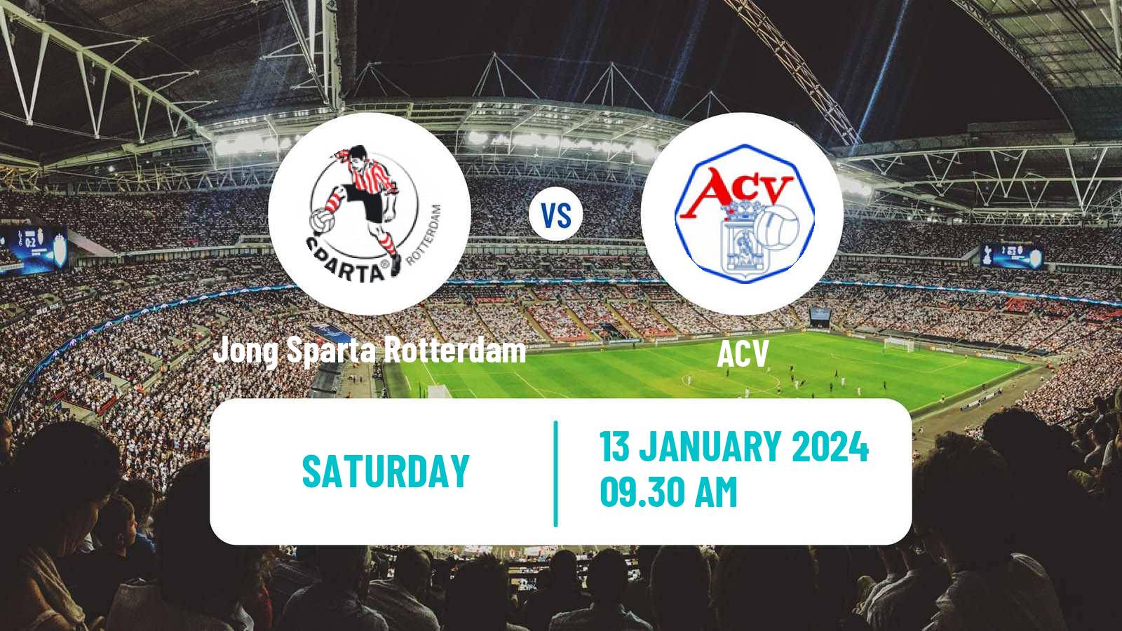 Soccer Dutch Tweede Divisie Jong Sparta Rotterdam - ACV