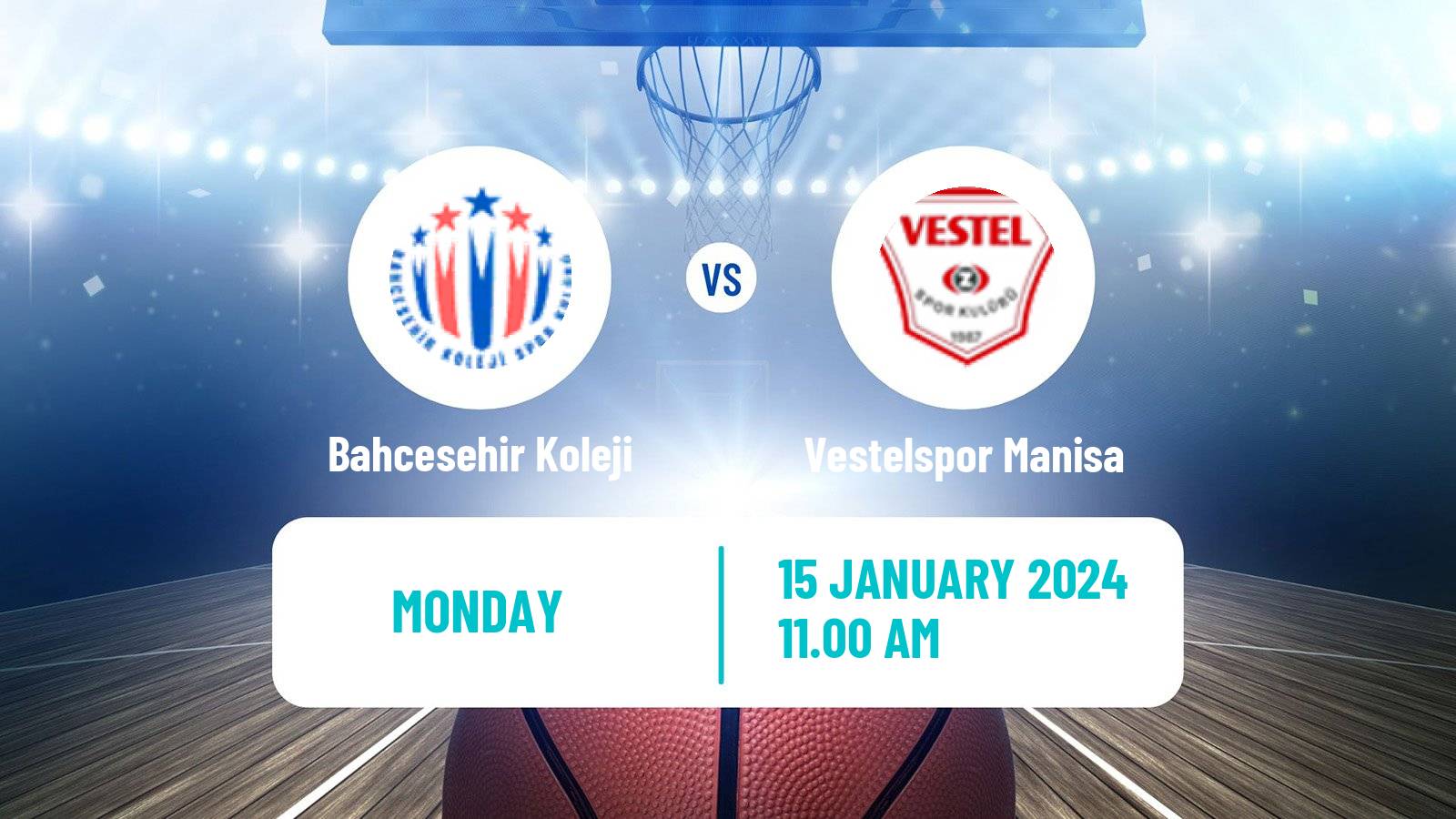 Basketball Turkish Basketball Super Ligi Bahcesehir Koleji - Vestelspor Manisa