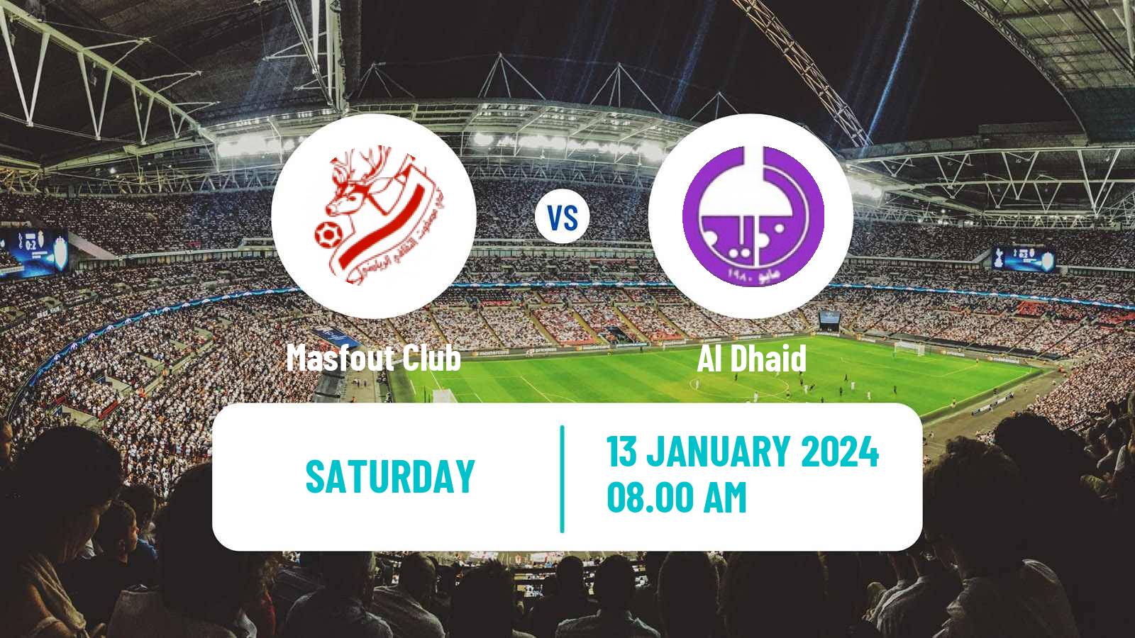 Soccer UAE Division 1 Masfout - Al Dhaid