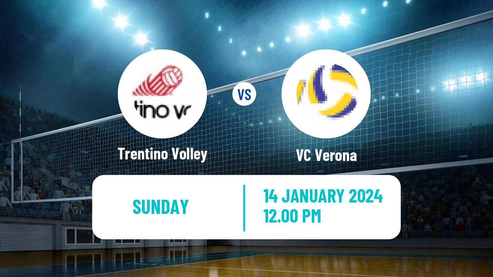 Volleyball Italian SuperLega Volleyball Trentino Volley - Verona