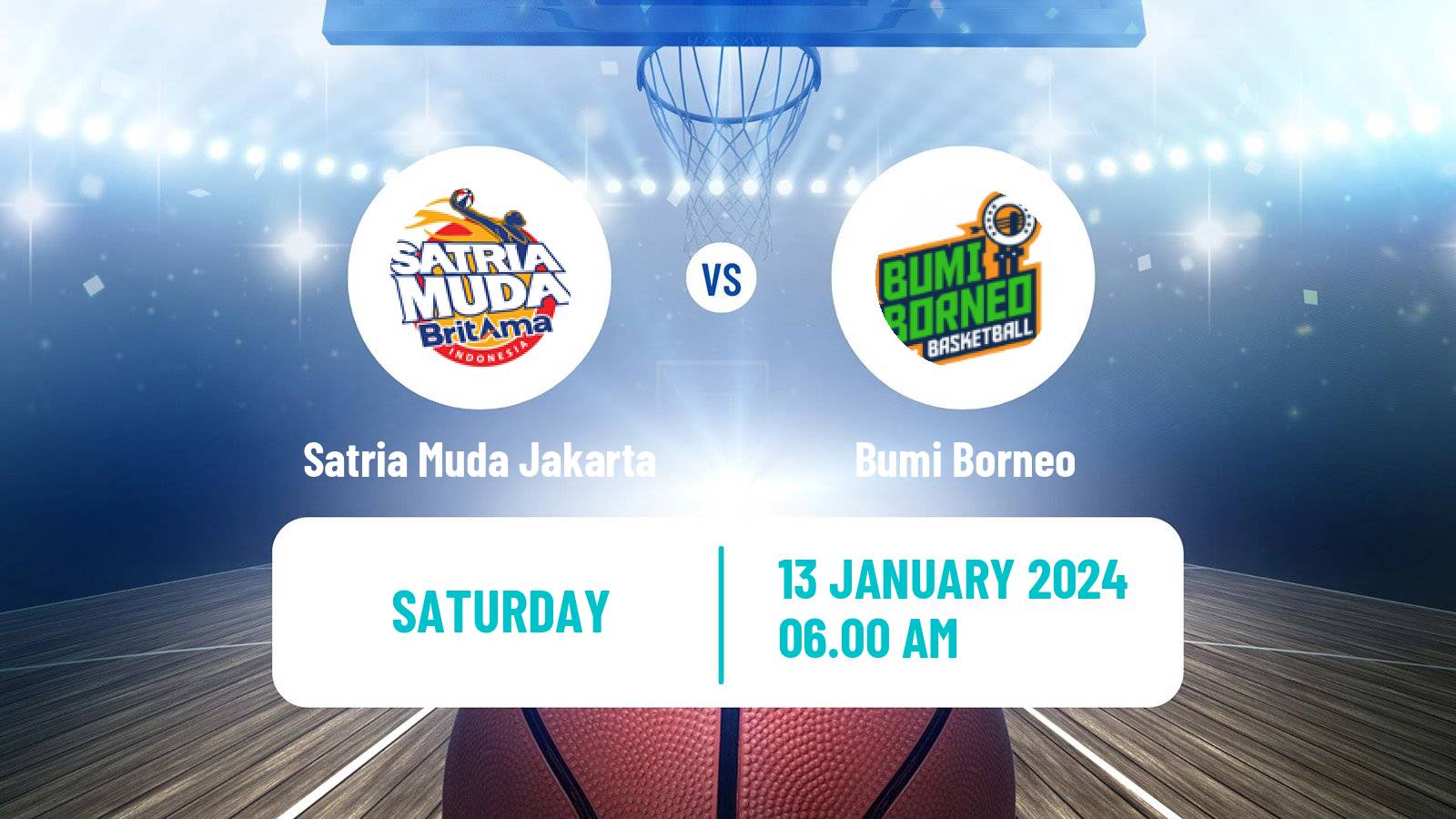 Basketball Indonesian IBL Satria Muda Jakarta - Bumi Borneo