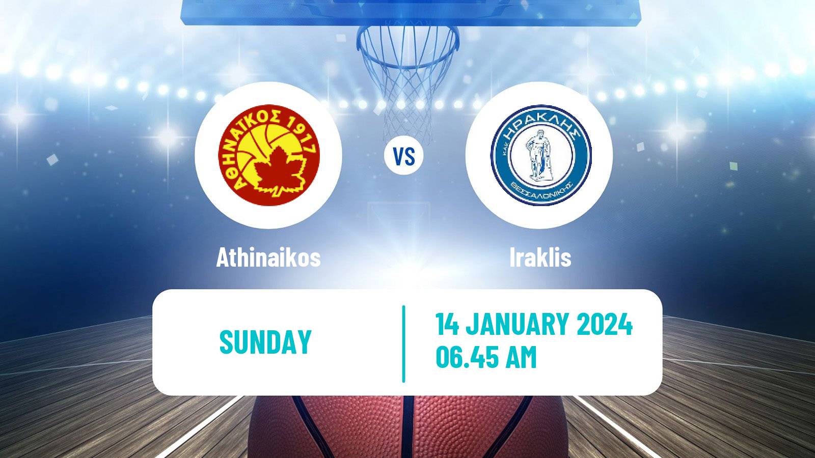 Basketball Greek Basket League A1 Women Athinaikos - Iraklis