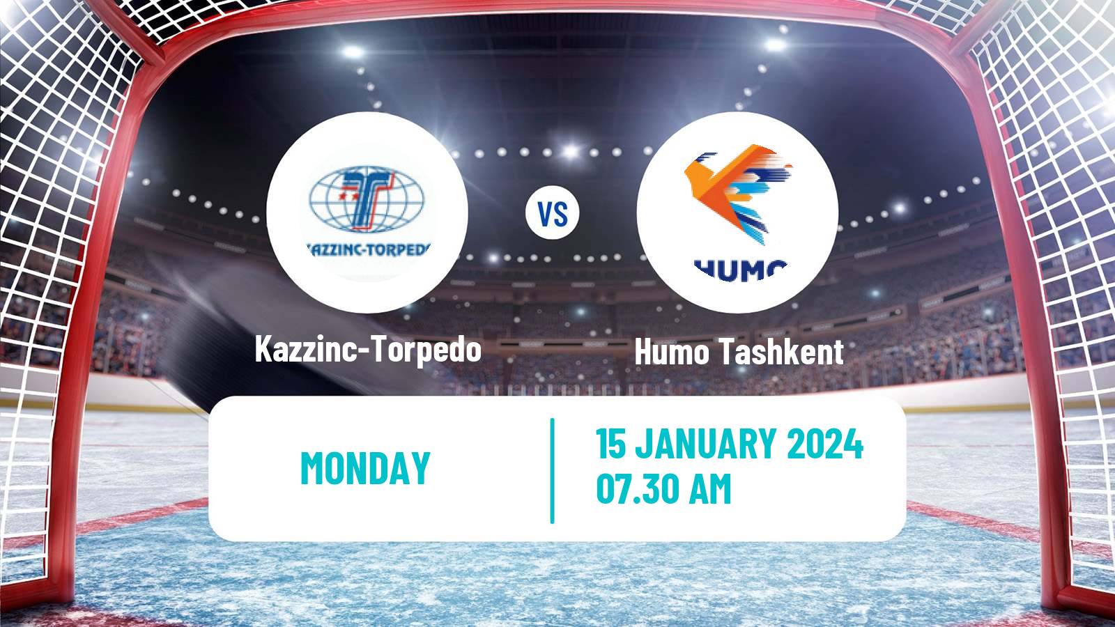 Hockey Kazakh Ice Hockey Championship Kazzinc-Torpedo - Humo Tashkent