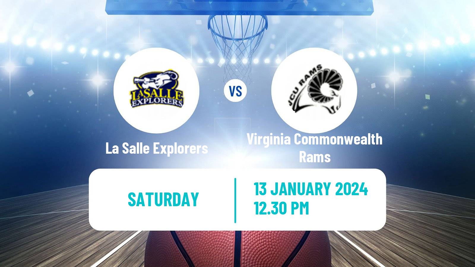 Basketball NCAA College Basketball La Salle Explorers - Virginia Commonwealth Rams