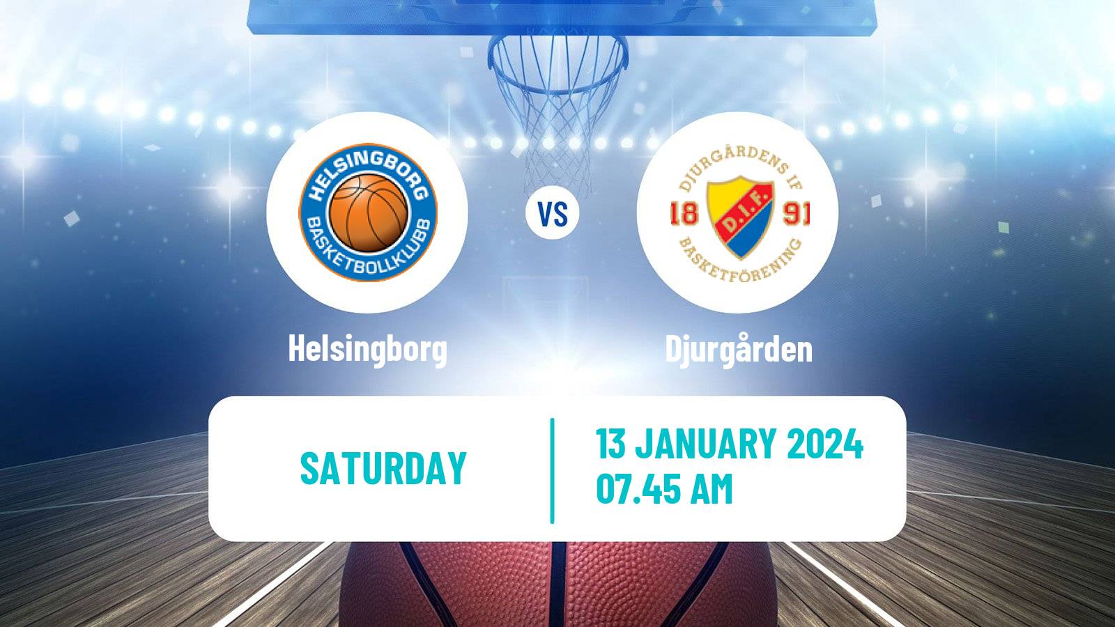 Basketball Swedish Superettan Basketball Helsingborg - Djurgården