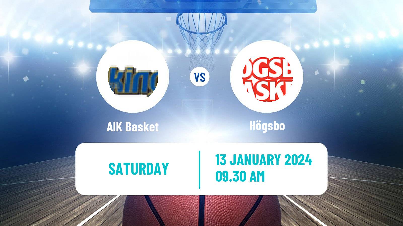 Basketball Swedish Superettan Basketball AIK Basket - Högsbo