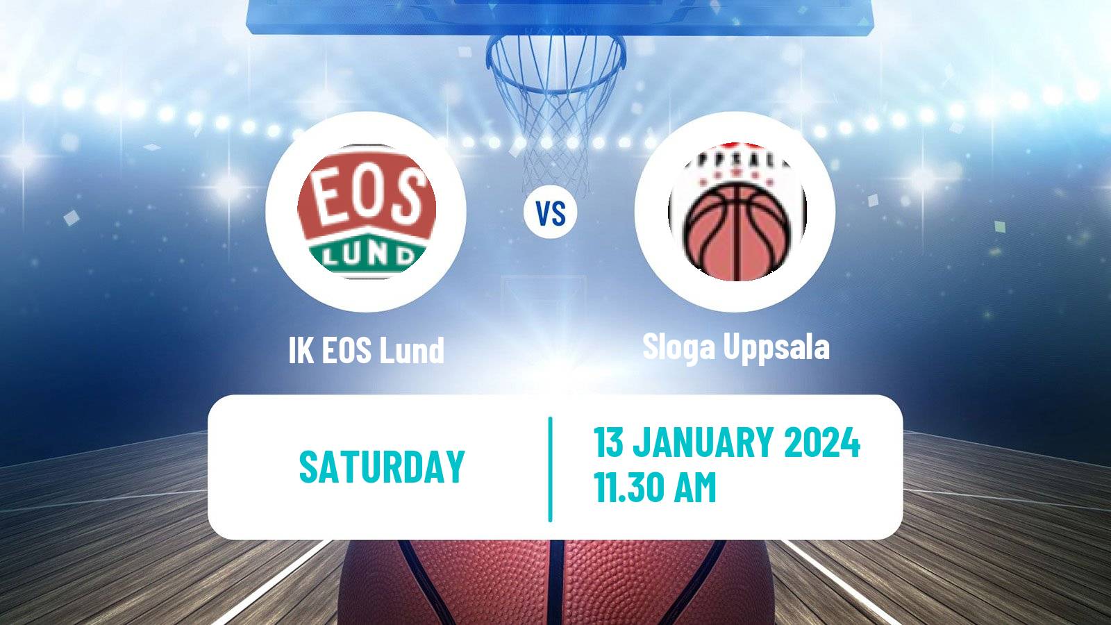 Basketball Swedish Superettan Basketball IK EOS Lund - Sloga Uppsala