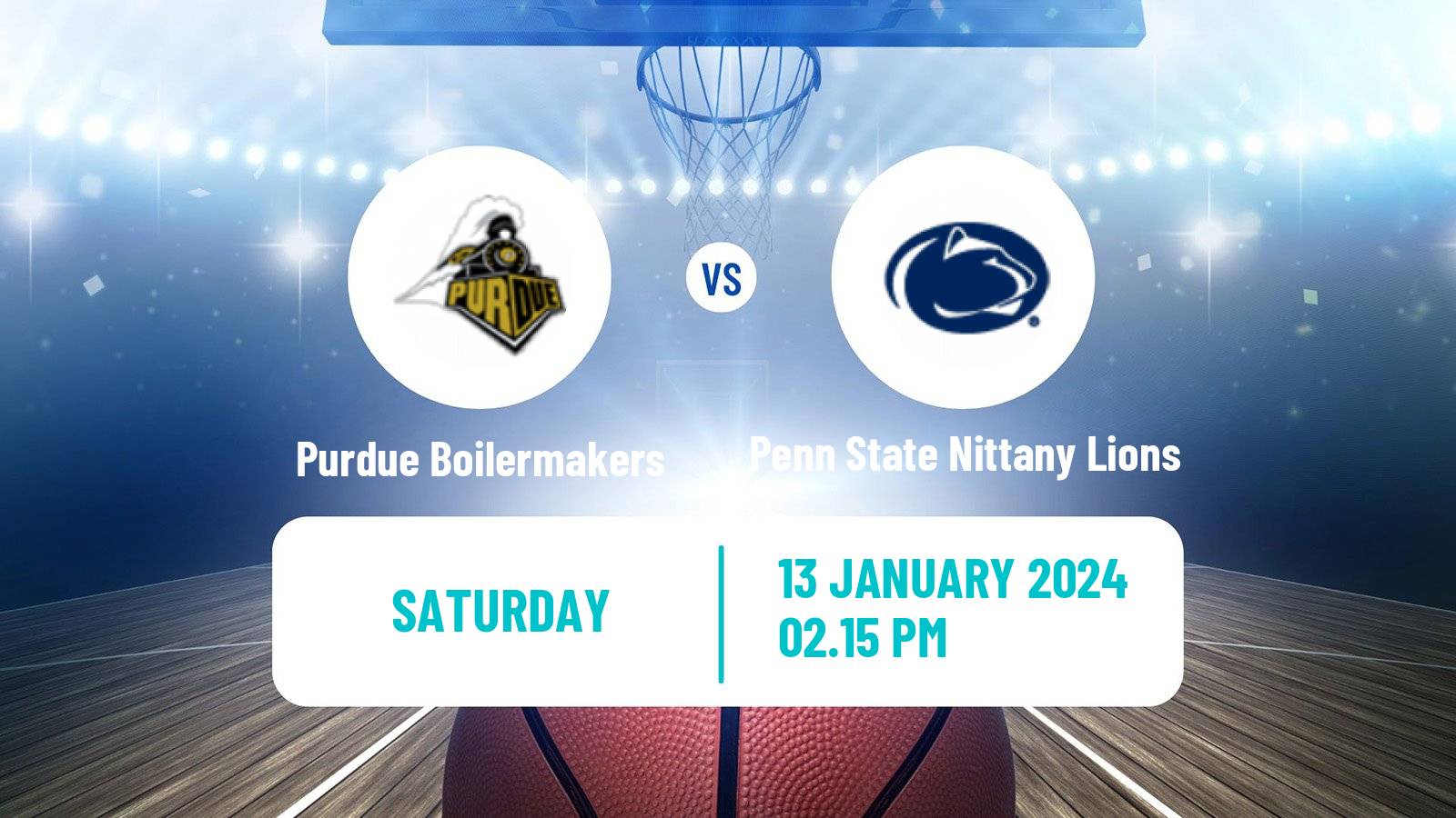 Basketball NCAA College Basketball Purdue Boilermakers - Penn State Nittany Lions