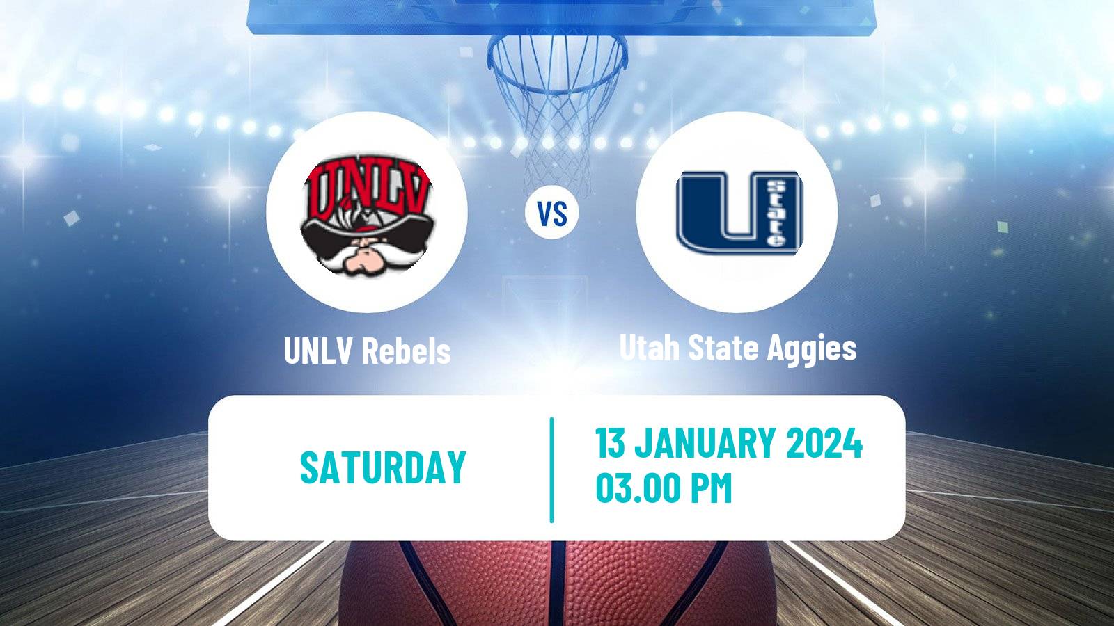 Basketball NCAA College Basketball UNLV Rebels - Utah State Aggies
