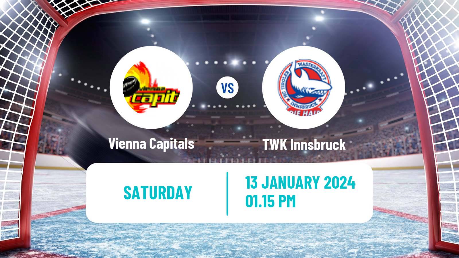 Hockey Austrian Ice Hockey League Vienna Capitals - TWK Innsbruck