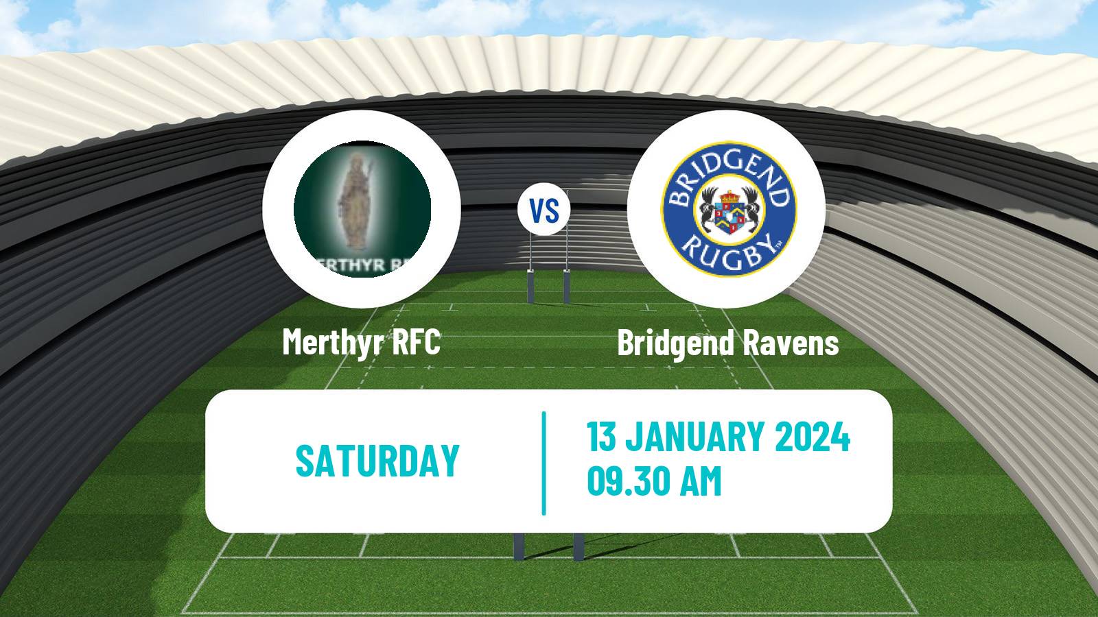 Rugby union Welsh Premier Division Rugby Union Merthyr - Bridgend Ravens