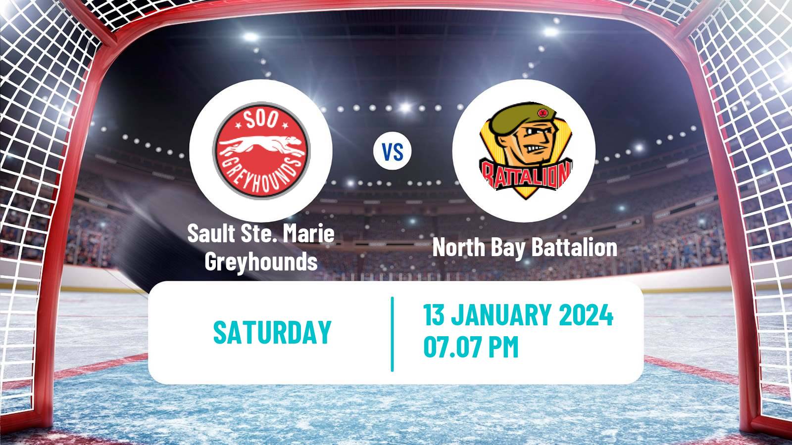 Hockey OHL Sault Ste. Marie Greyhounds - North Bay Battalion