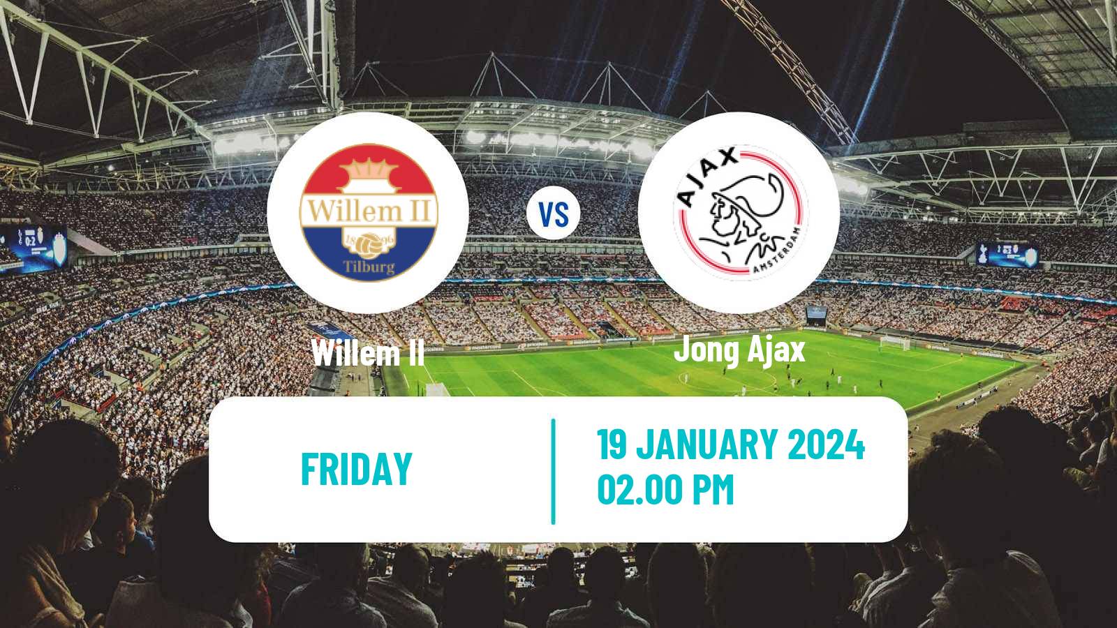 Soccer Dutch Eerste Divisie Willem II - Jong Ajax