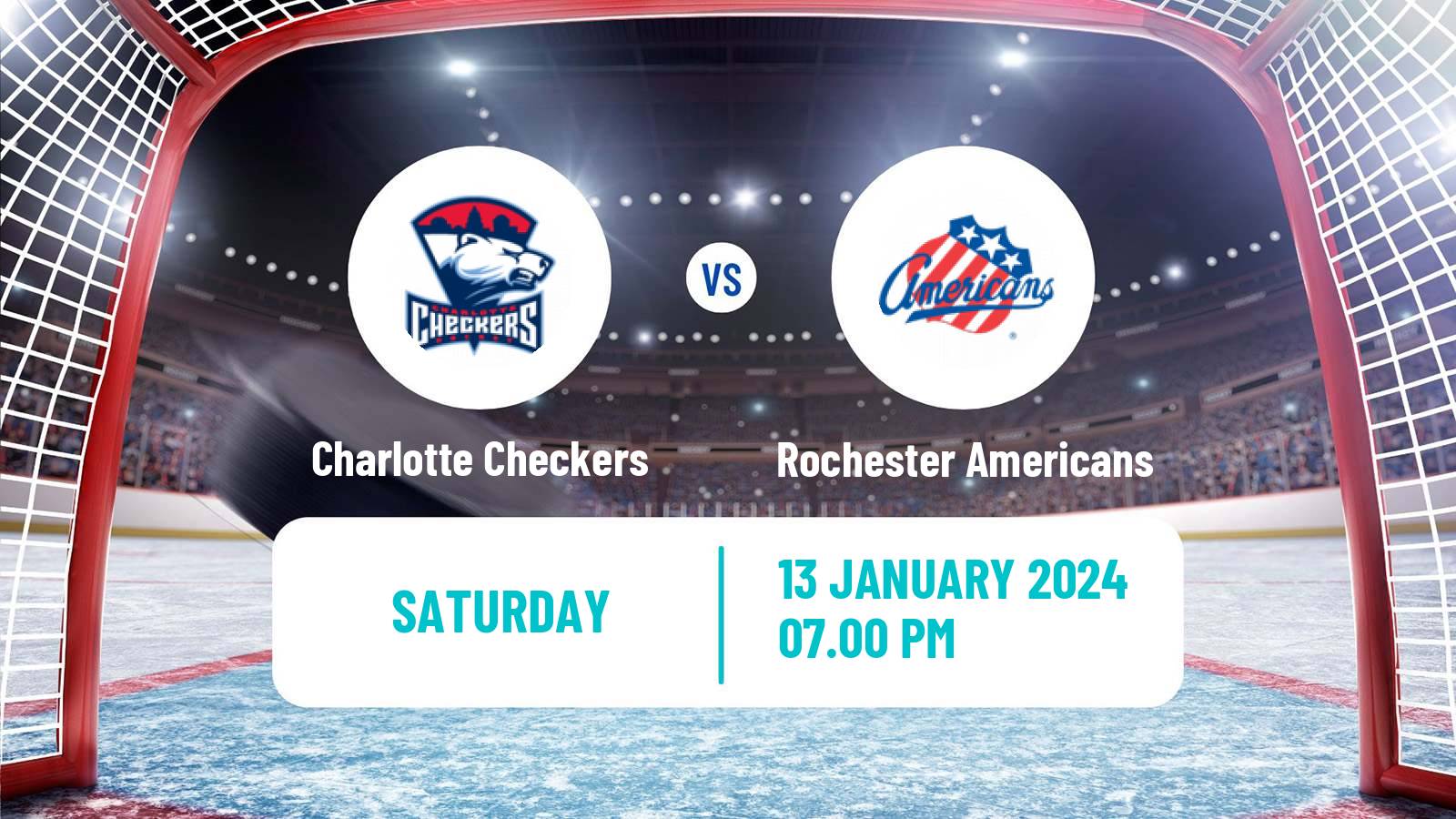 Hockey AHL Charlotte Checkers - Rochester Americans