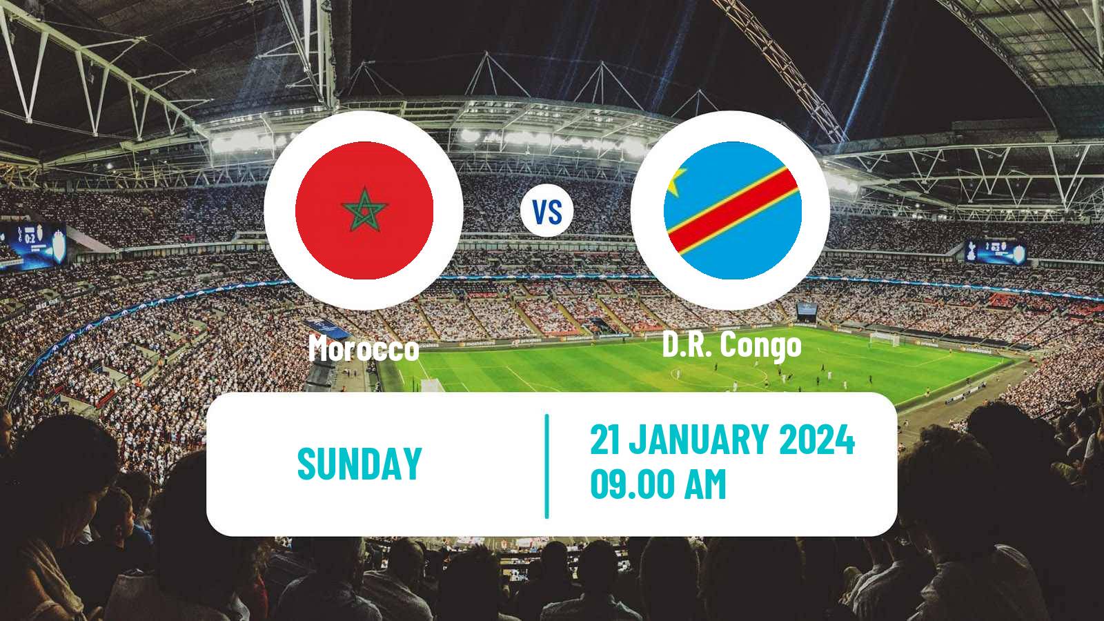 Soccer Africa Cup of Nations Morocco - D.R. Congo