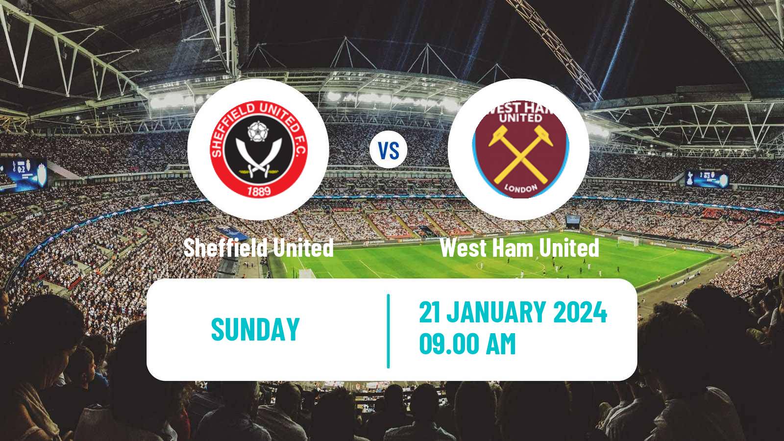 Soccer English Premier League Sheffield United - West Ham United