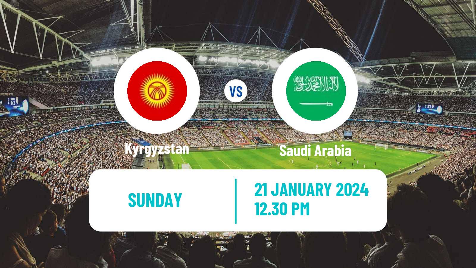 Soccer Asian Cup Kyrgyzstan - Saudi Arabia